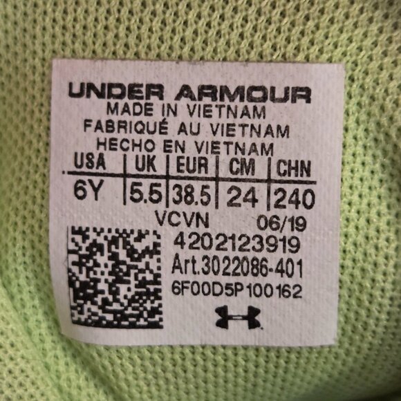 UA Charged Bandit 5 – Youth 6Y, Grey/Lime - Picture 6 of 6